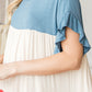 Tiered Colorblock Mini Dress