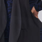 Plus Open Front And Side Sleeveless Long Vest