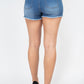 Distressed Frayed Hem Denim Shorts