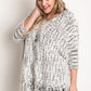 Chunky Knit Sweater Frayed Trim