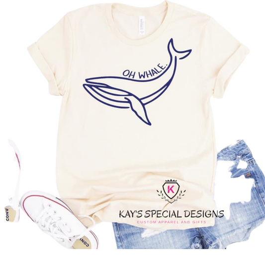 Oh Whale tee